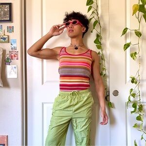 Vintage Y2K Striped Eddie Bauer Tank Top